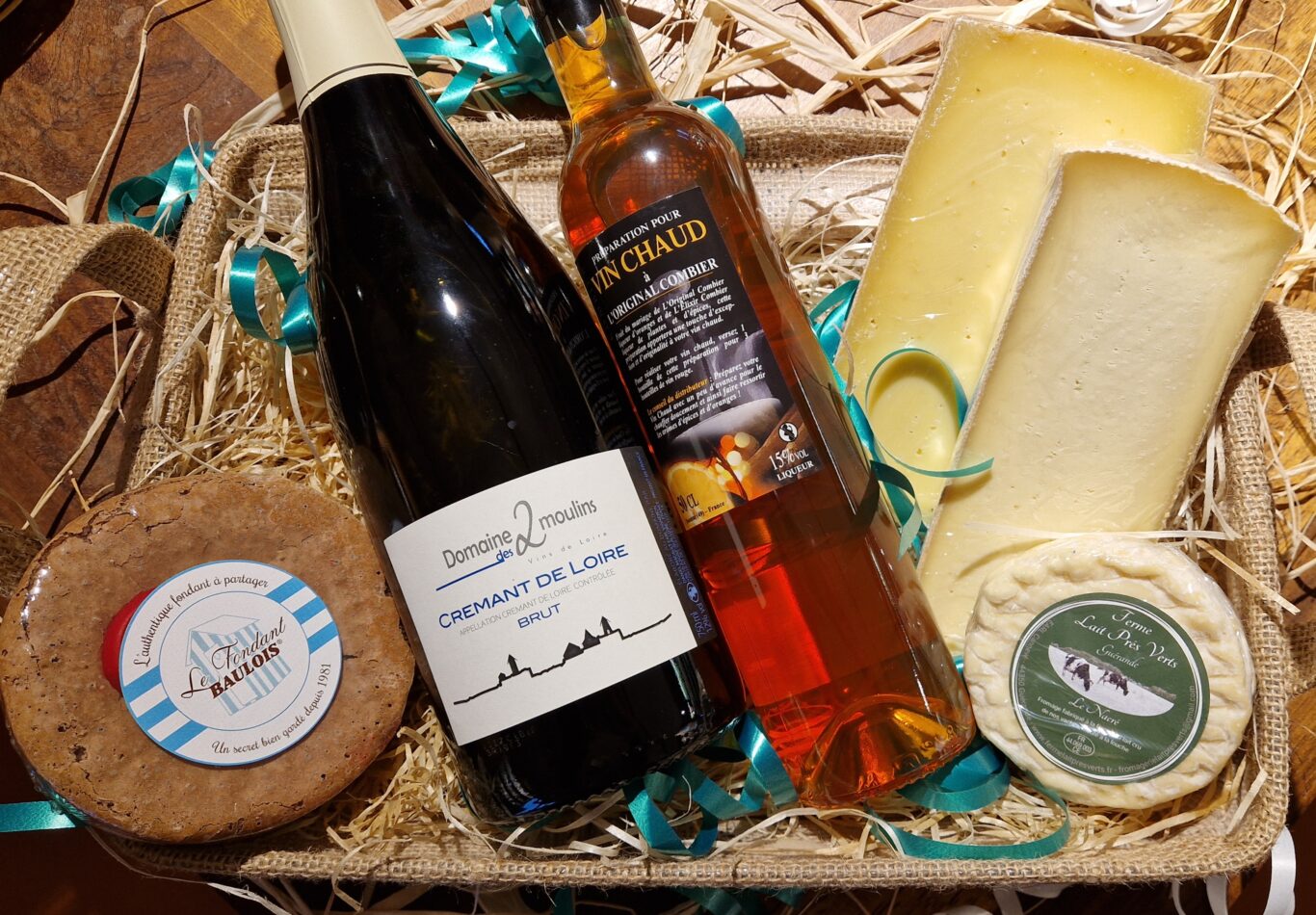 Panier garni de Noël de la Ferme Lait Prés Verts