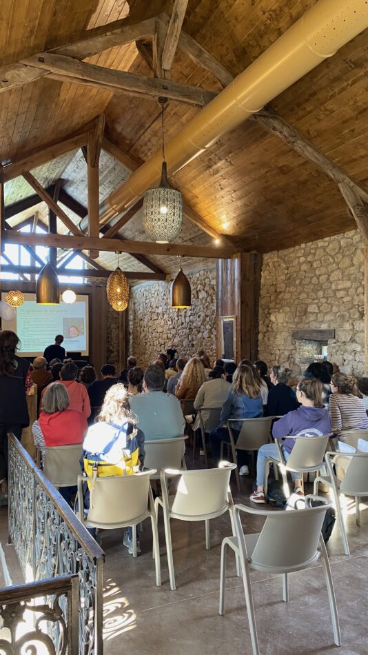 conférence agricole dans notre salle de séminaire