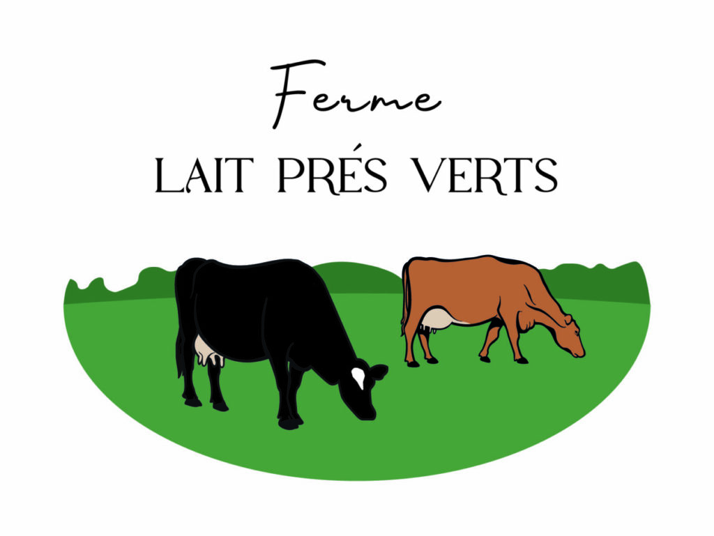 logo lait prés verts
